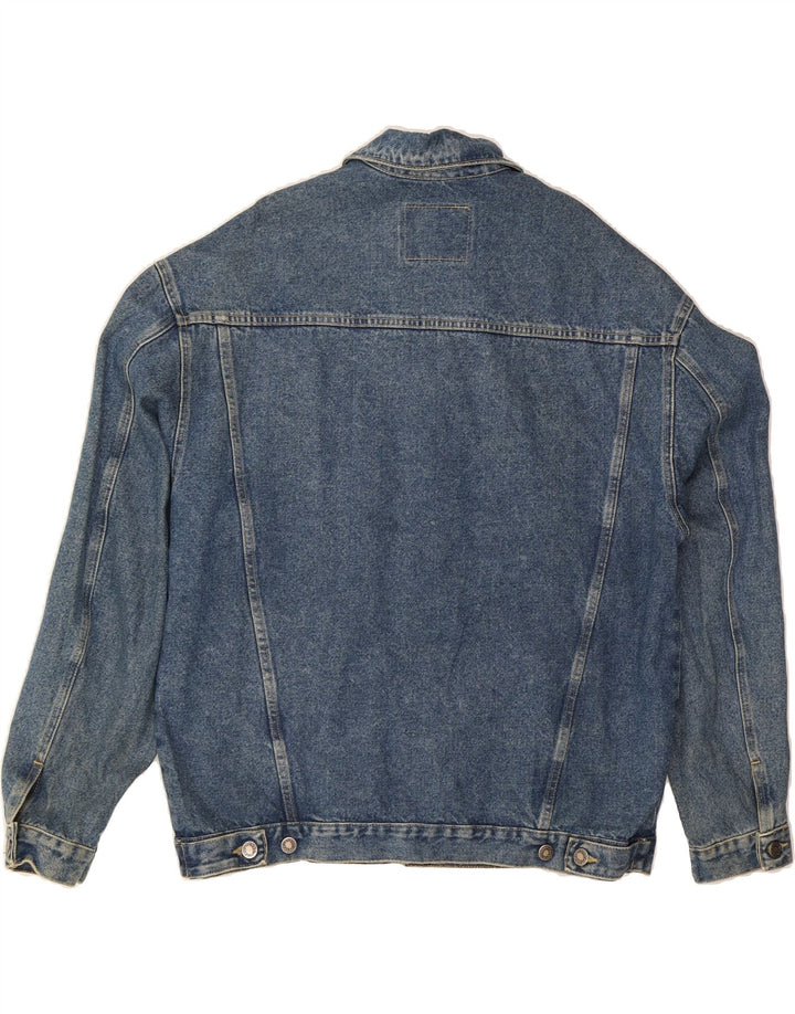 Giacca di jeans da uomo VINTAGE UK 40 grande cotone blu