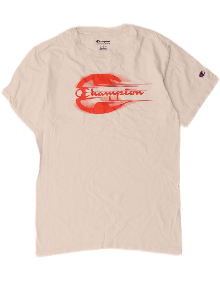 T-shirt grafica da uomo Champion Top piccola bianca