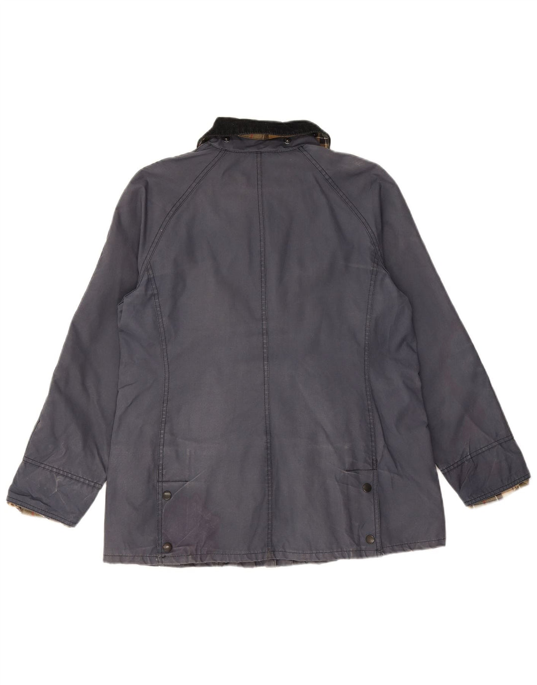 Giacca da donna in cotone cerato BARBOUR UK 12 Cotone medio blu navy