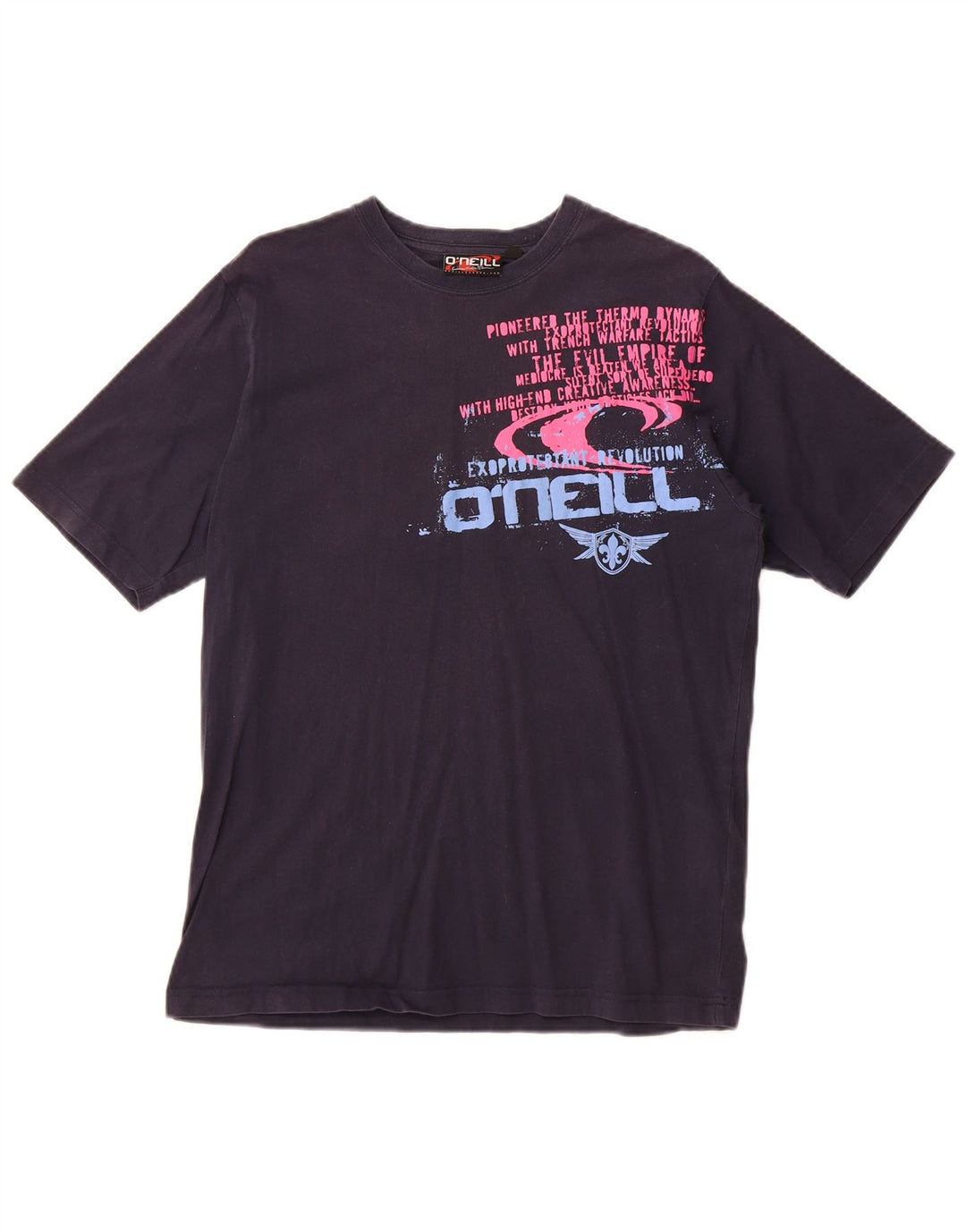 T-shirt grafica da uomo O'Neill Top in cotone blu navy medio