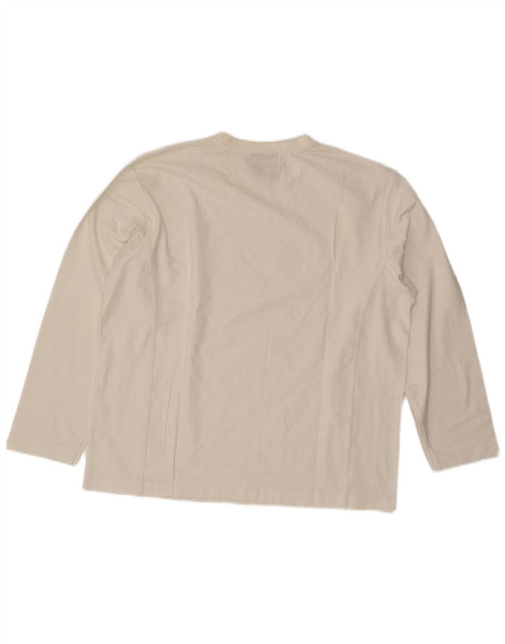 Maglia North Sails da uomo a maniche lunghe grande bianca