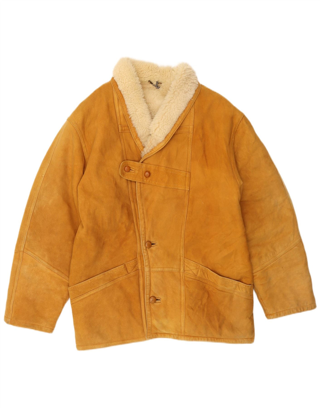 Giubbotto da uomo in montone VINTAGE IT 52 XL Shearling beige