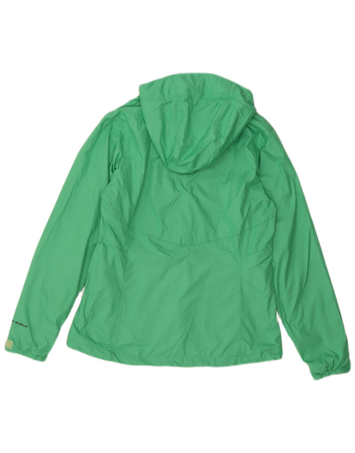 Giacca antipioggia con cappuccio da donna Columbia UK 14 Poliestere verde medio