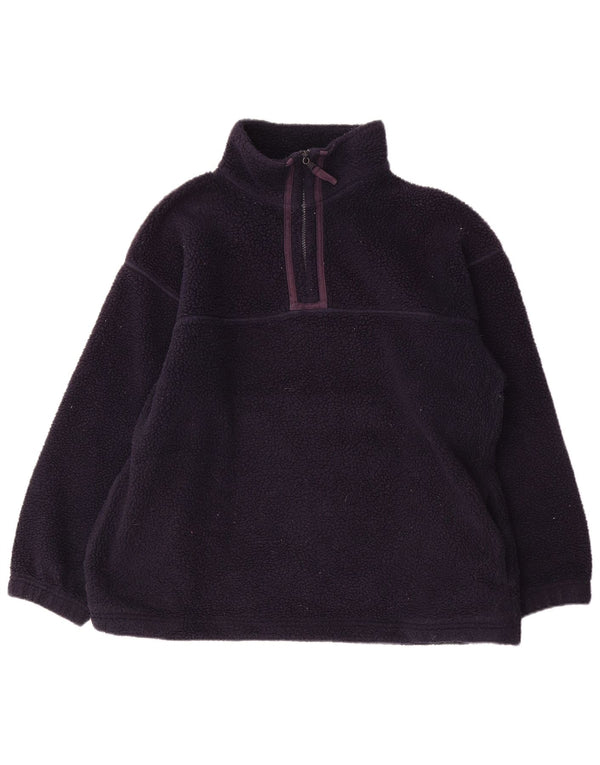 Maglione in pile oversize da donna Marks & Spencer UK 12 medio blu navy