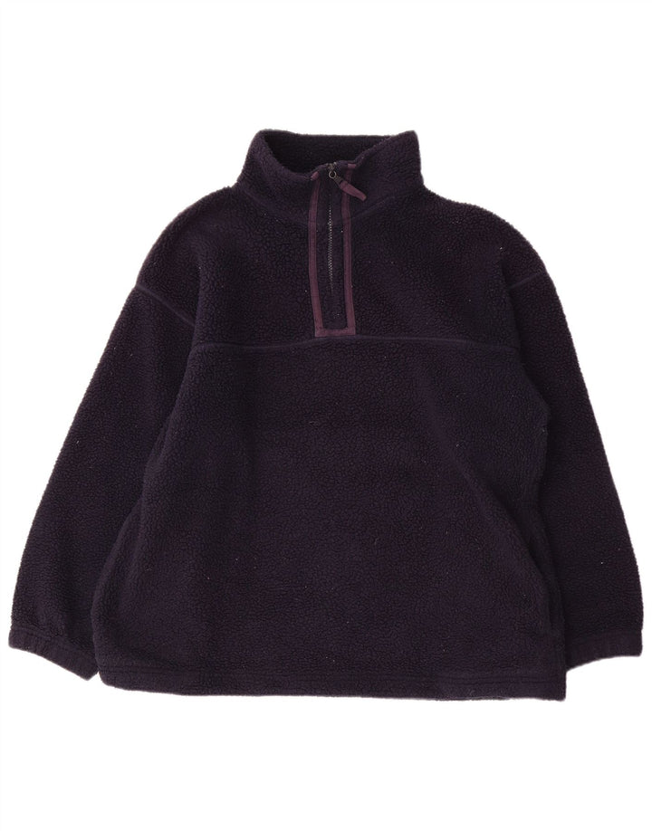 Maglione in pile oversize da donna Marks & Spencer UK 12 medio blu navy