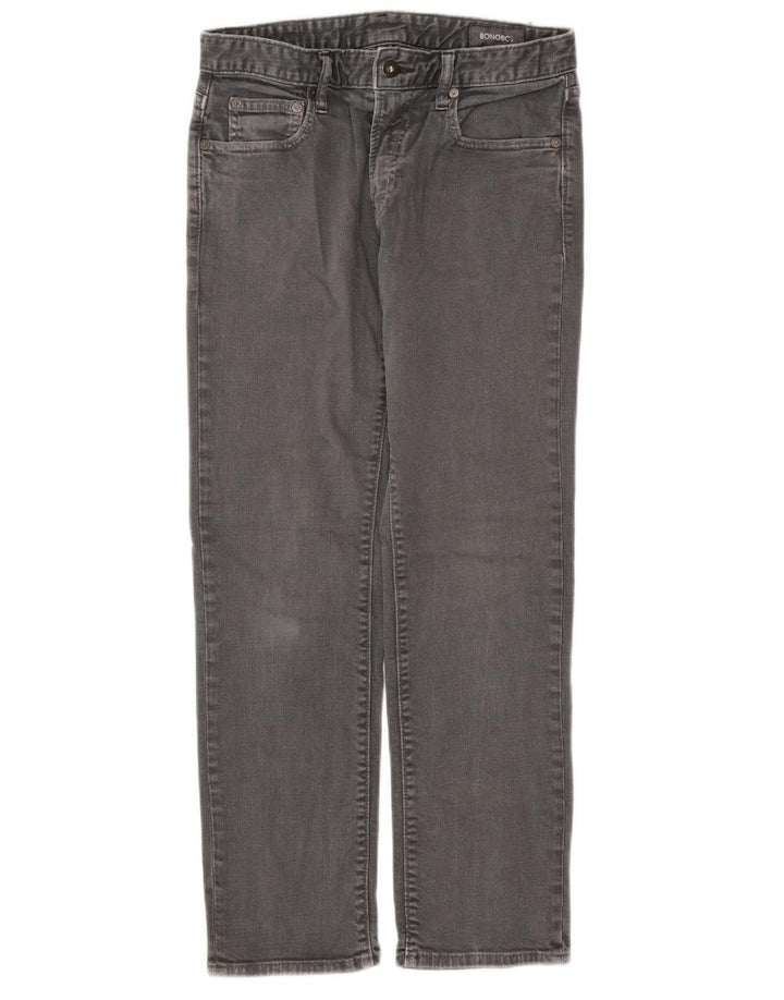 Jeans dritti da donna BONOBOS W29 L30 cotone grigio