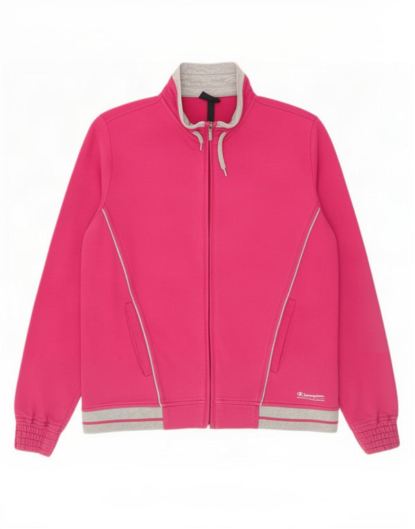 Giacca da tuta da donna Champion UK 12 Cotone color block rosa medio
