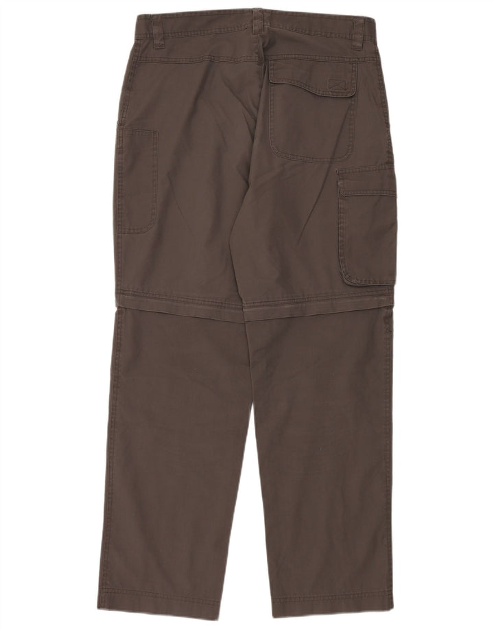 Pantaloni cargo dritti vestibilità regolare da uomo Jack Wolfskin Large W34 L30 Grigi