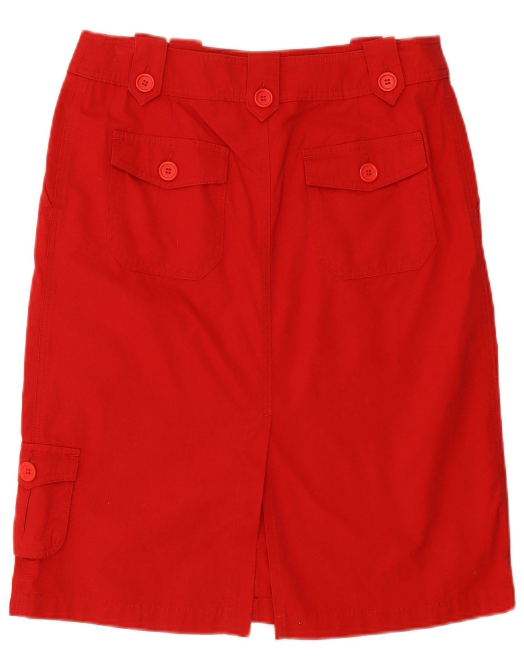 Gonna cargo da donna Oasis UK 12 media W30 cotone rosso