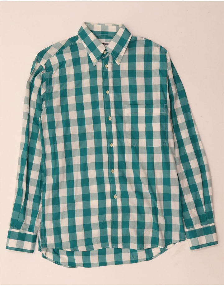 Camicia Uomo Enara Camicece In Cotone Vichy Verde Medio