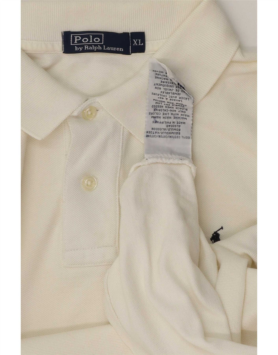 Polo Ralph Lauren Camicia da uomo XL in cotone bianco