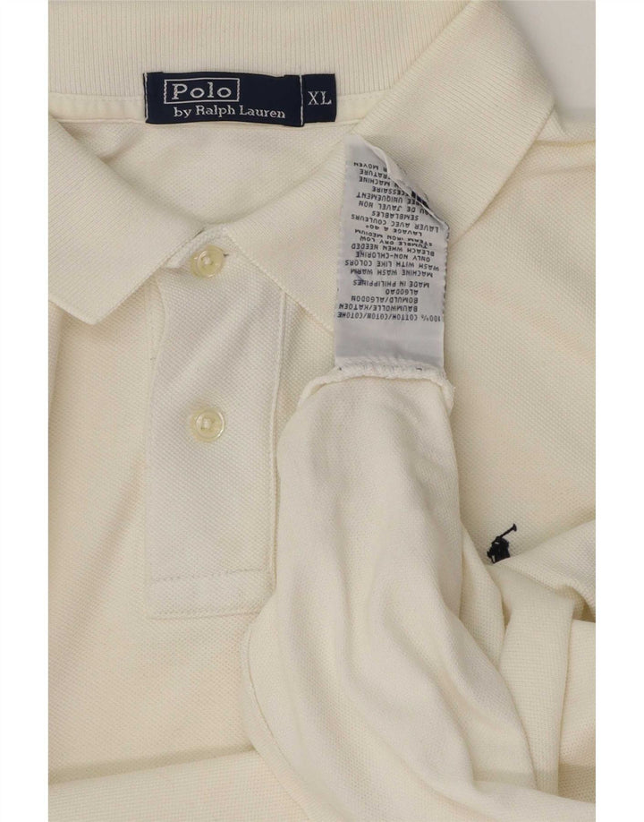 Polo Ralph Lauren Camicia da uomo XL in cotone bianco