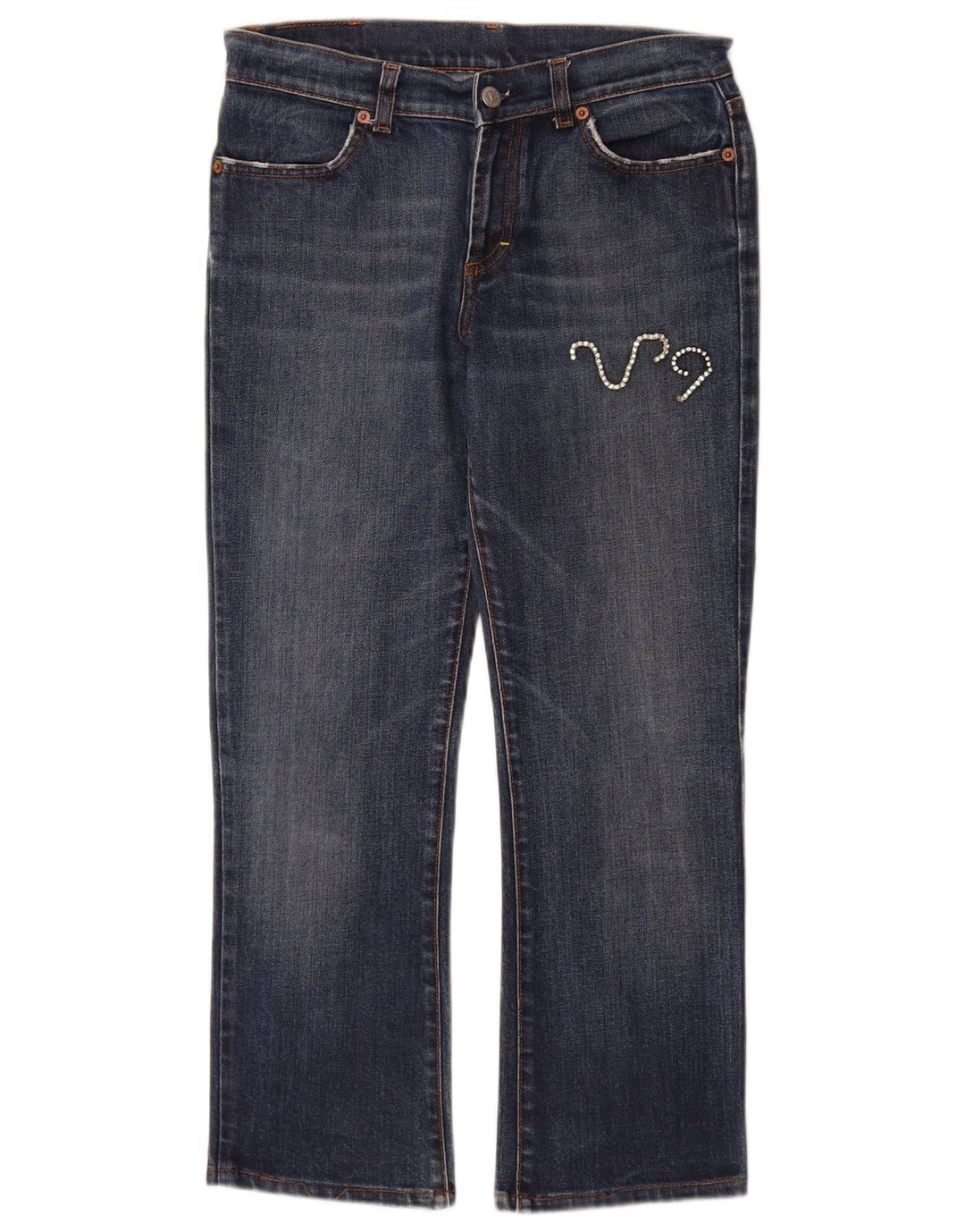 Jeans dritti da donna Fiorucci W30 L27 cotone blu