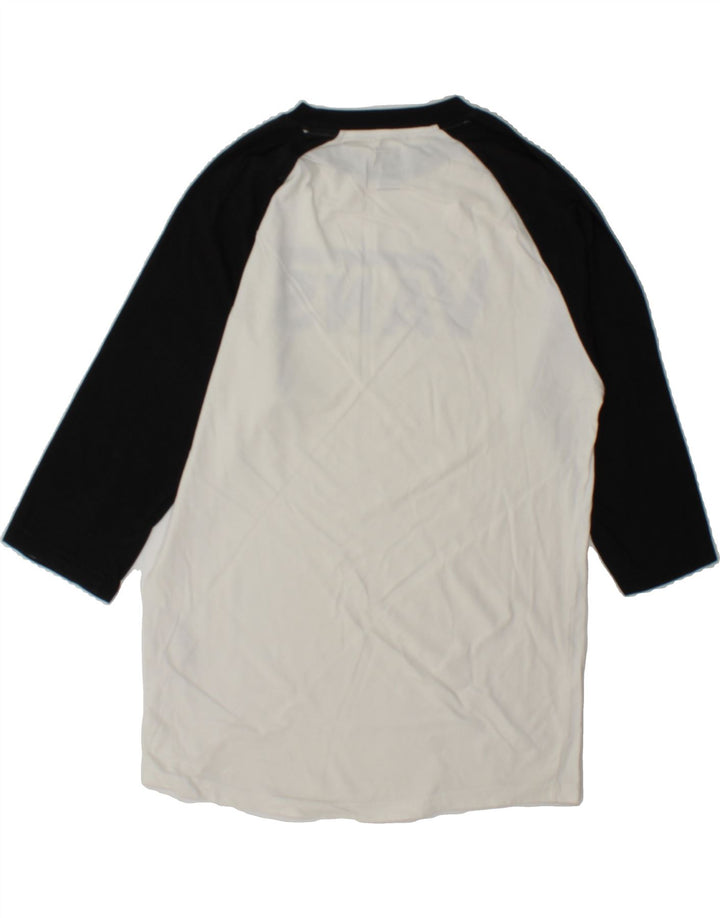 VANS Womens Graphic Graphic UK 14 Medium White Colourblock Cotton Vintage Vans and Second-Hand Vans from Messina Hembry 