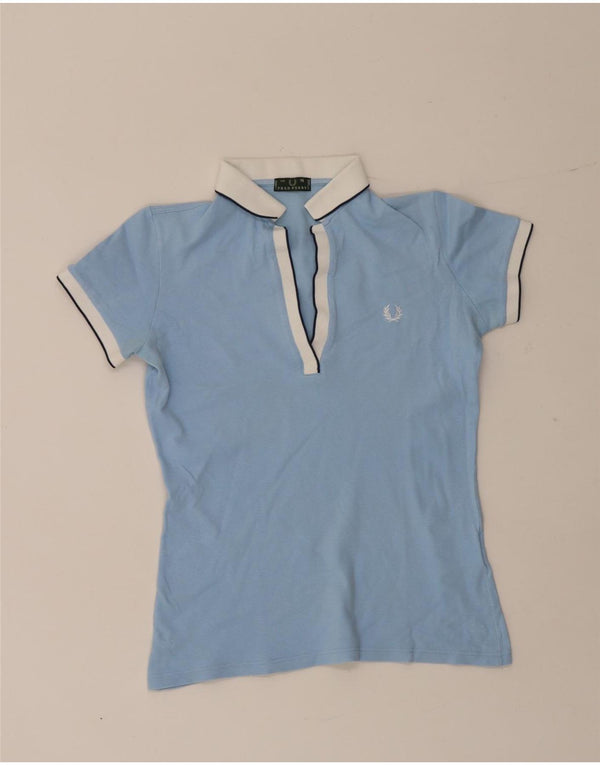 Polo da donna Fred Perry in cotone blu medio sportivo