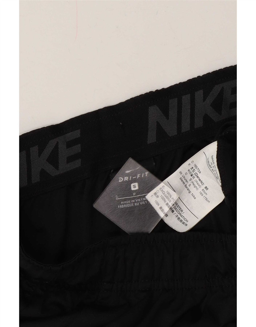 Pantaloncini sportivi Nike Dri Fit da uomo piccoli in poliestere nero