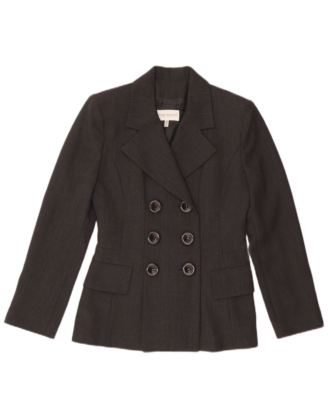 SPORTSTAFF Giacca blazer doppiopetto da donna IT 44 Lana grigio medio