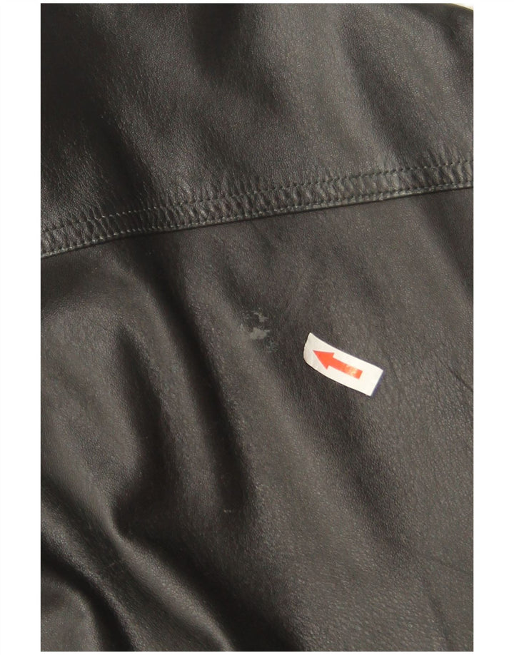 Giacca in pelle da donna Marco Baldassari UK 20 2XL Nera
