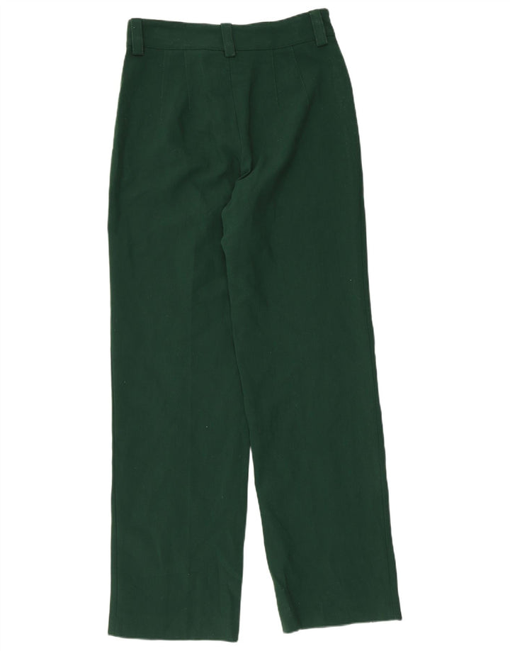 Pantaloni da abito dritti da donna Zara medi W28 L31 poliestere verde