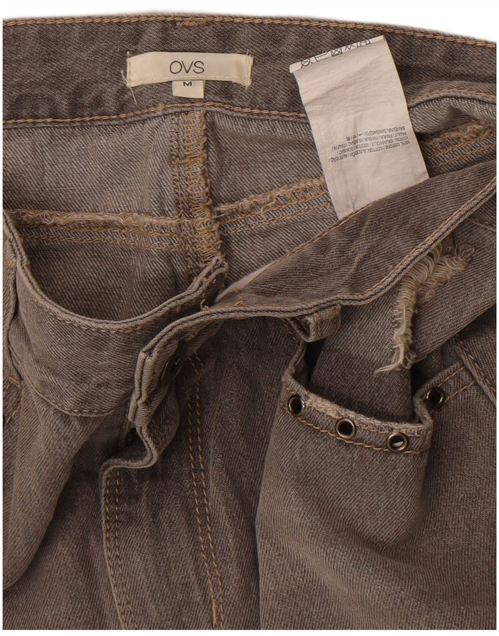 Gonna in denim invecchiato OVS da donna media W27 in cotone grigio