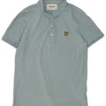 Polo da uomo Lyle & Scott in cotone blu medio