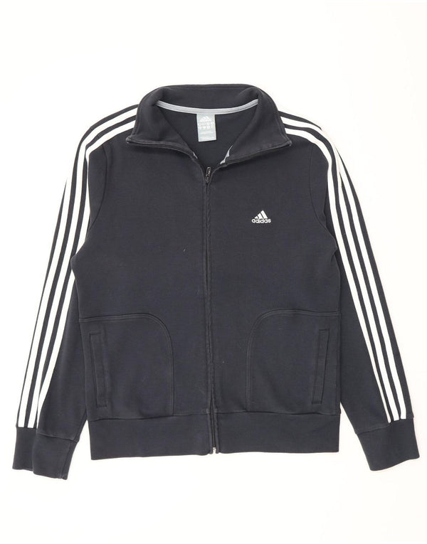 Giacca da tuta da donna Adidas UK 20 2XL cotone blu navy
