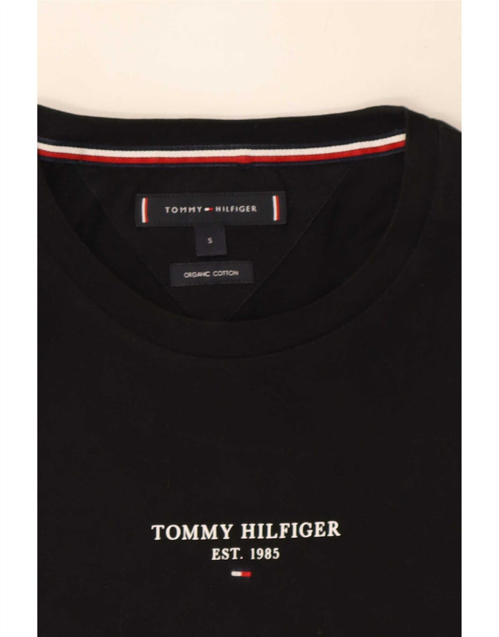 T-shirt da uomo Tommy Hilfiger Top piccola in cotone nero