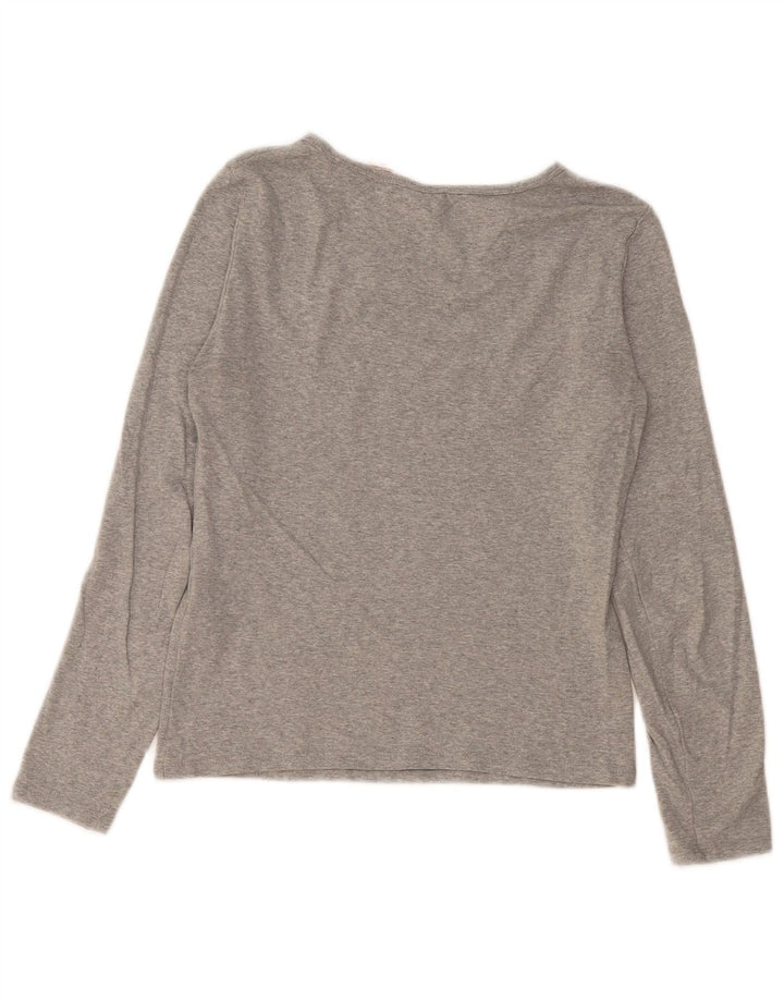 Levi's Top da donna a maniche lunghe UK 10 piccolo in cotone grigio
