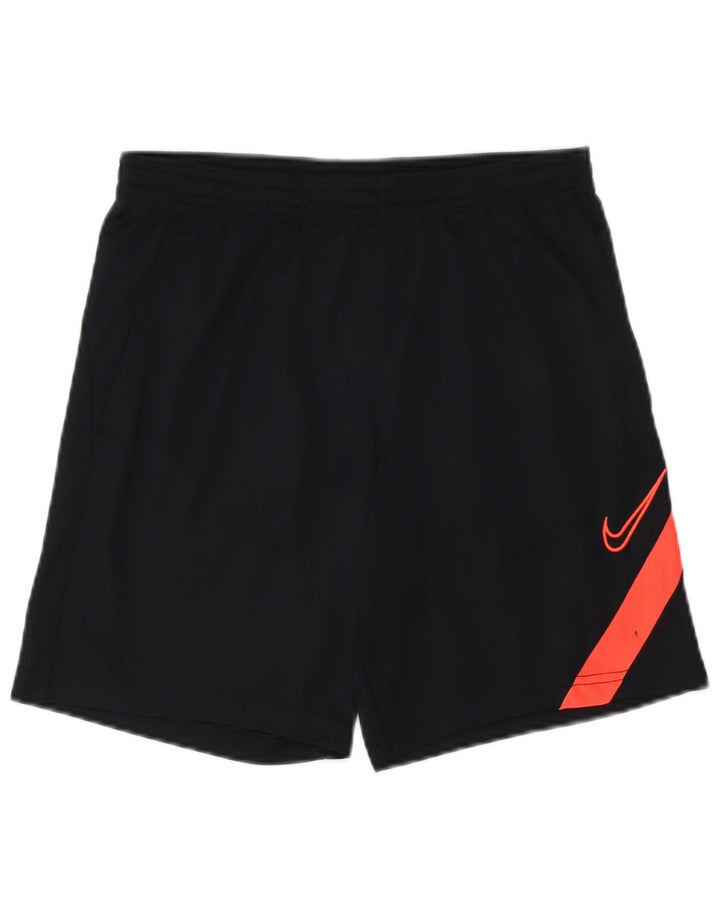 Pantaloncini sportivi Nike da uomo Dri Fit piccoli in poliestere color block nero