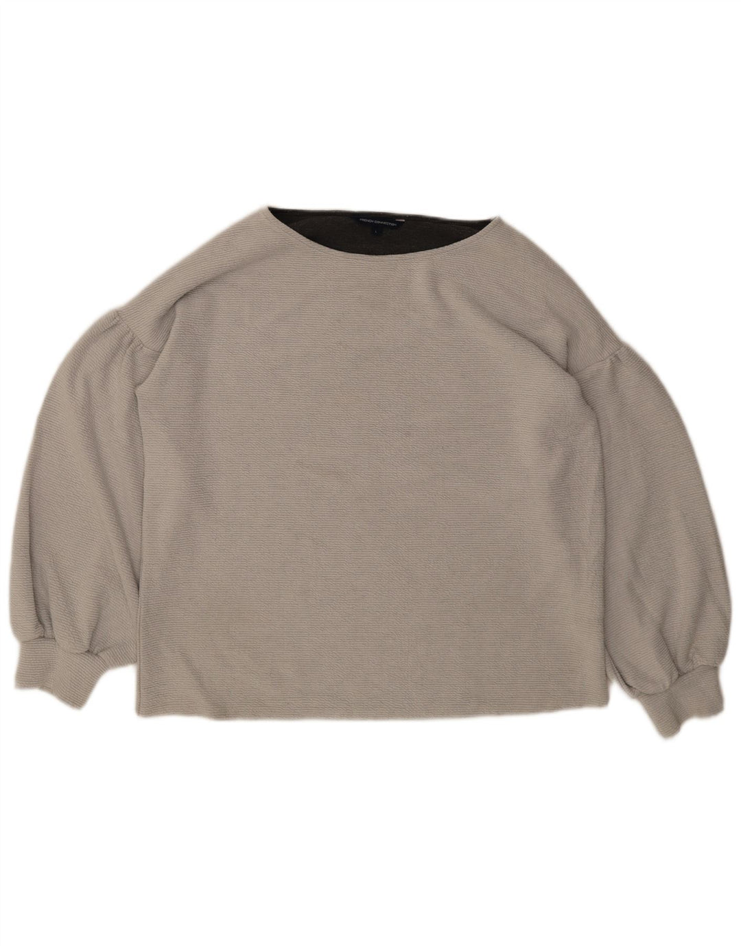 Maglione maglione con scollo a barca da donna French Connection UK 16 grande grigio
