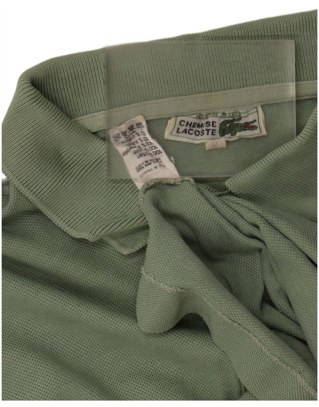 Polo da uomo Lacoste taglia 5 grande in cotone verde