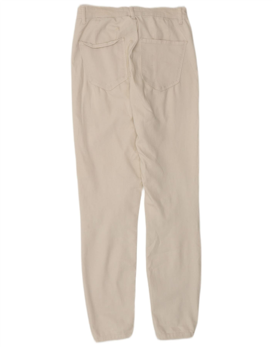 Jeans slim da donna Zara EU 38 Small W28 L29 cotone bianco sporco