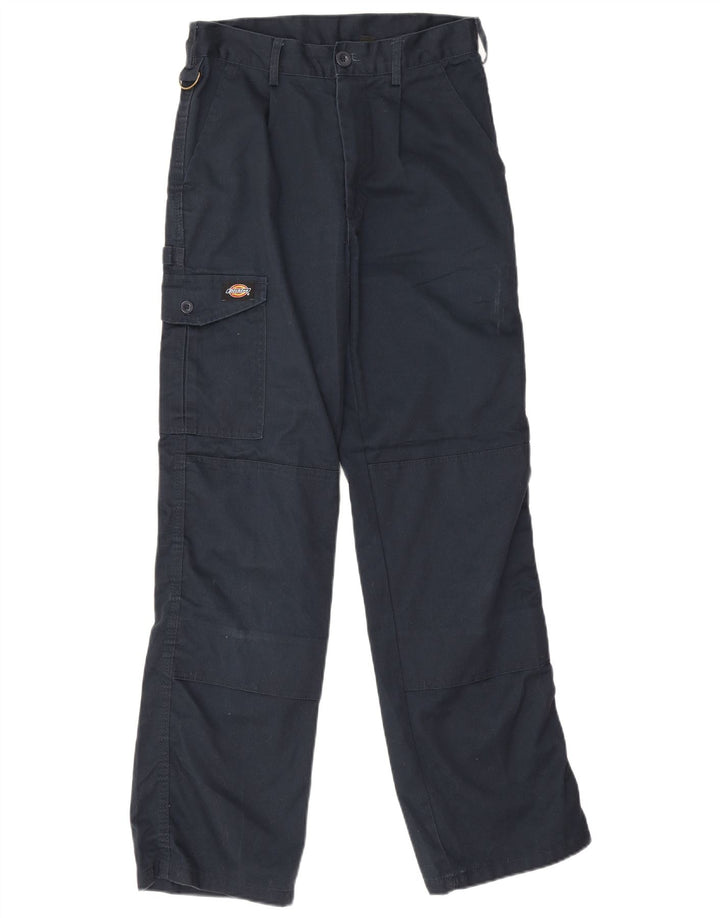 Pantaloni cargo dritti da uomo Dickies W28 L31 poliestere blu navy