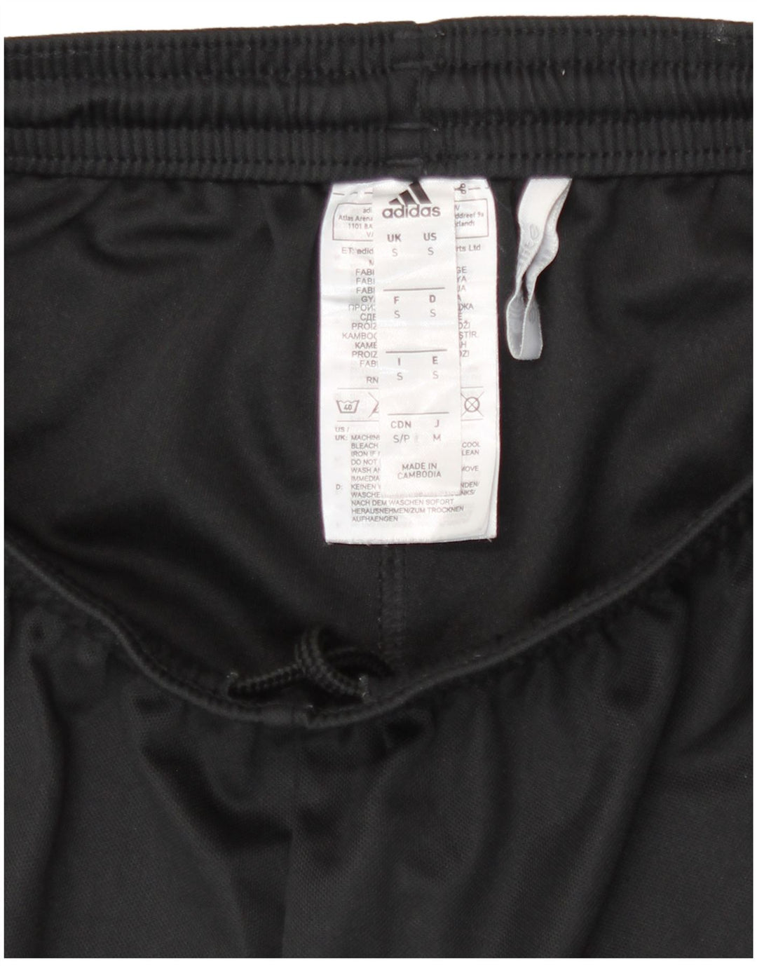 Pantaloncini sportivi da uomo Adidas piccoli sportivi in poliestere nero