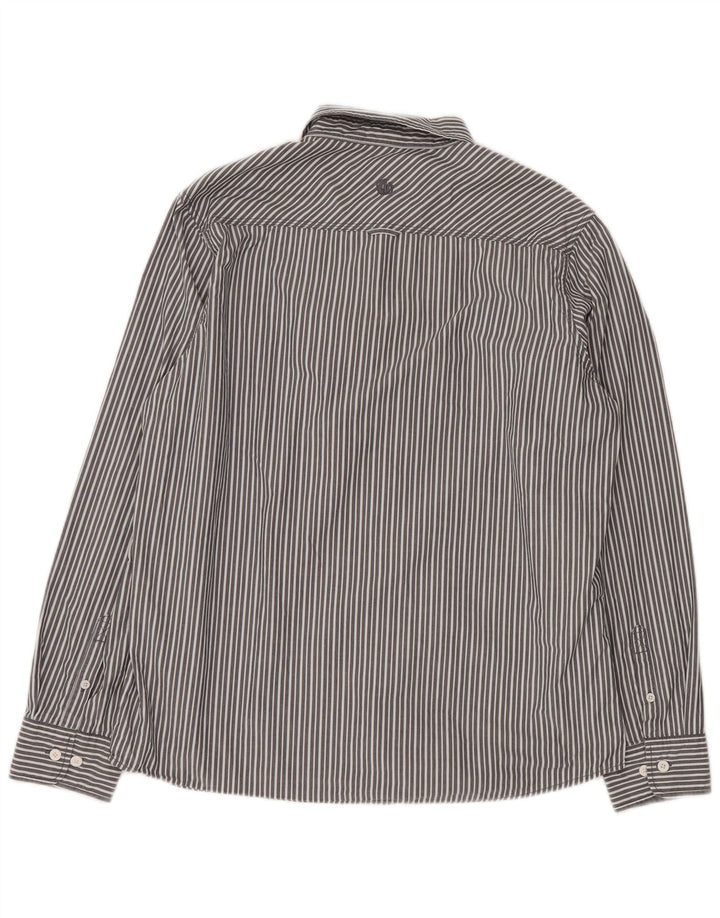 Camicia da uomo FAT FACE XL in cotone gessato grigio