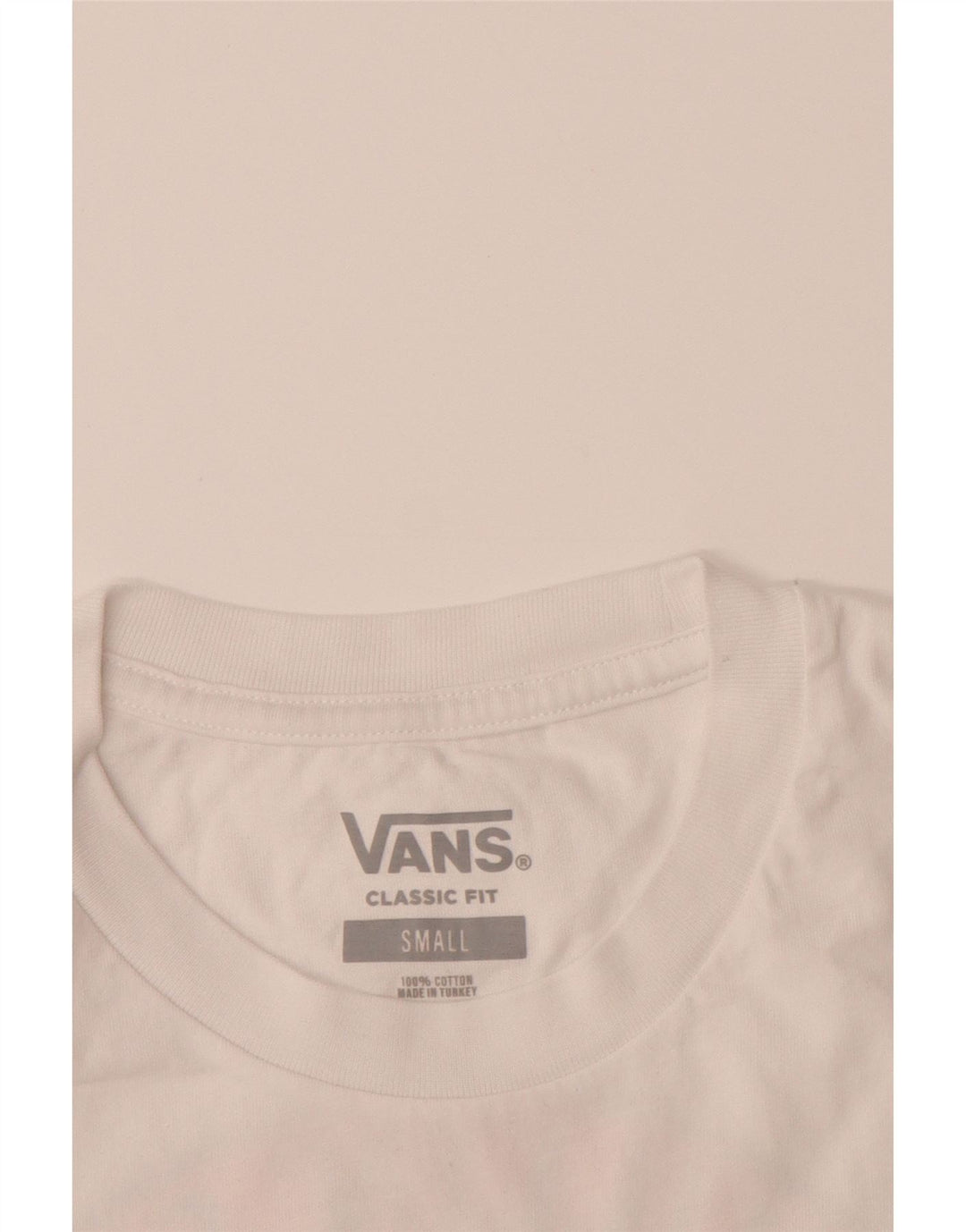 VANS Mens Classic Fit Graphic T-Shirt Top Small White Cotton Vintage Vans and Second-Hand Vans from Messina Hembry 