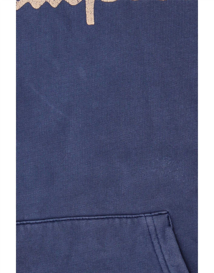 Maglione con cappuccio grafico da uomo Champion grande blu