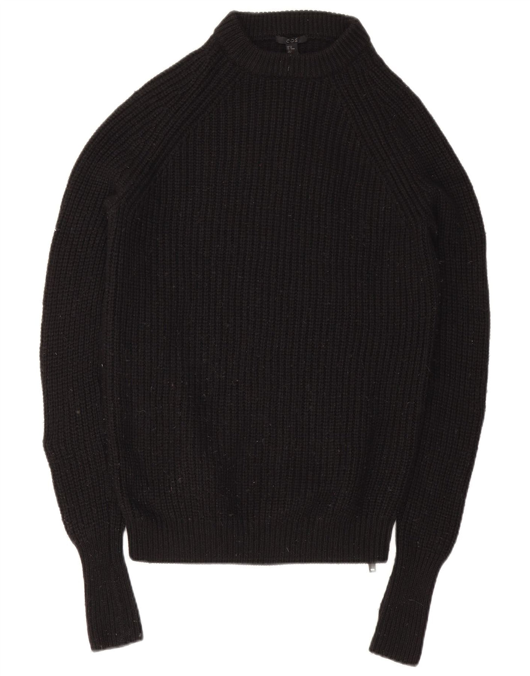 Maglione girocollo da uomo Cos in lana nera XS