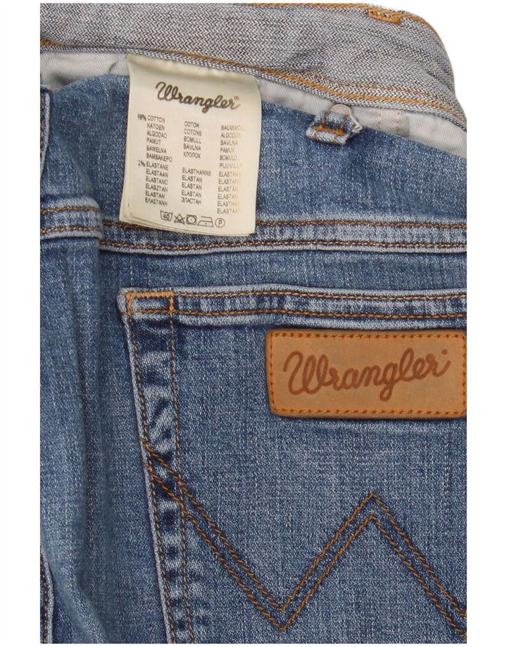 Jeans dritti da uomo Wrangler Texas W40 L30 in cotone blu