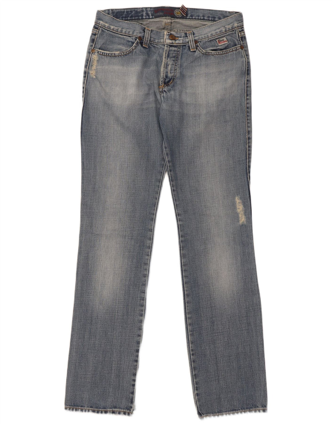 Jeans slim invecchiati da uomo Roy Rogers W31 L34 cotone blu