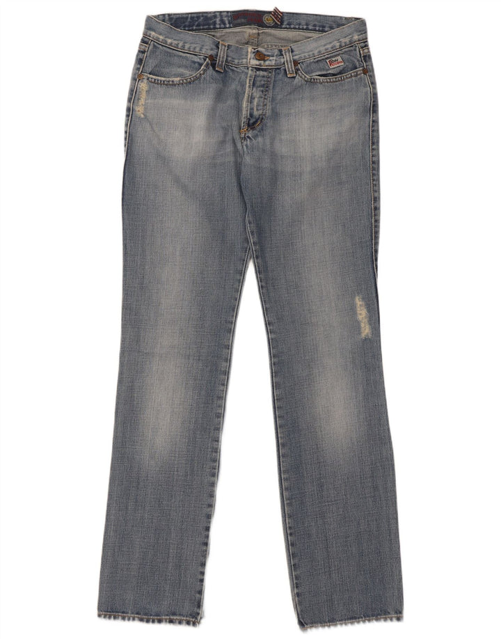 Jeans slim invecchiati da uomo Roy Rogers W31 L34 cotone blu