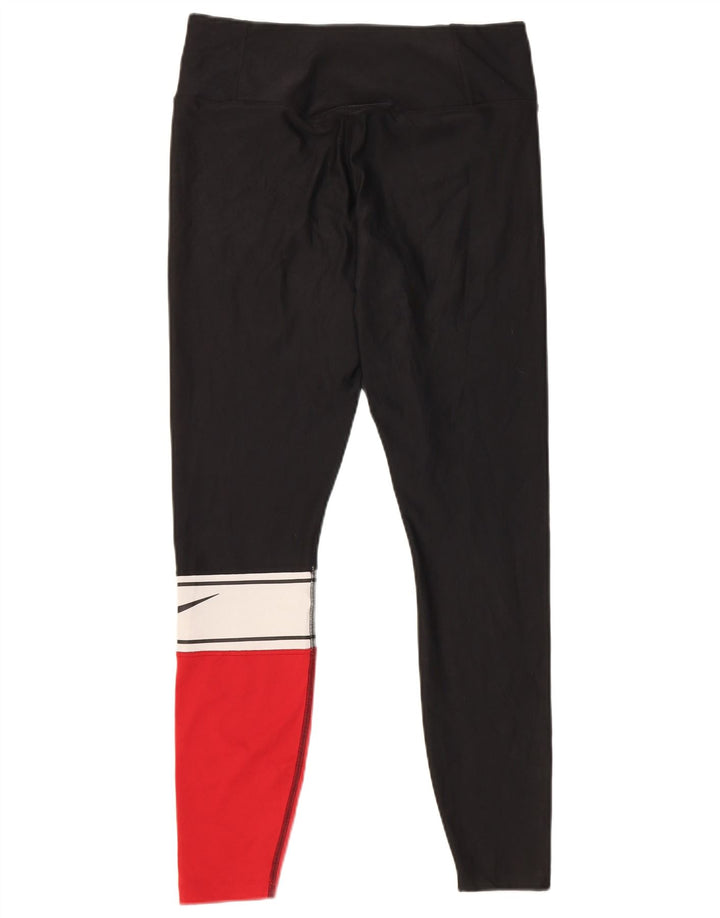 Leggings Nike Dri Fit da donna UK 14 poliestere color block medio nero