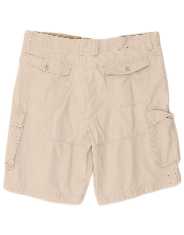 Pantaloncini cargo da uomo Izod grandi W36 in cotone beige