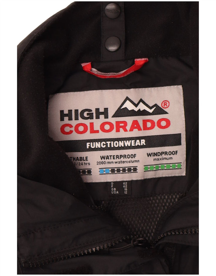 Giacca antipioggia da donna HIGH COLORADO UK 16 Large nera in poliammide