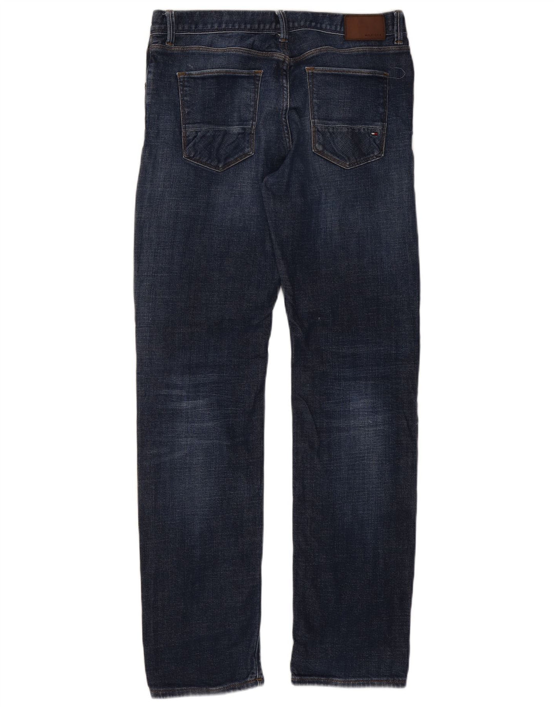 TOMMY HILFIGER Jeans dritti Mercer vestibilità regolare da uomo W34 L33 cotone blu