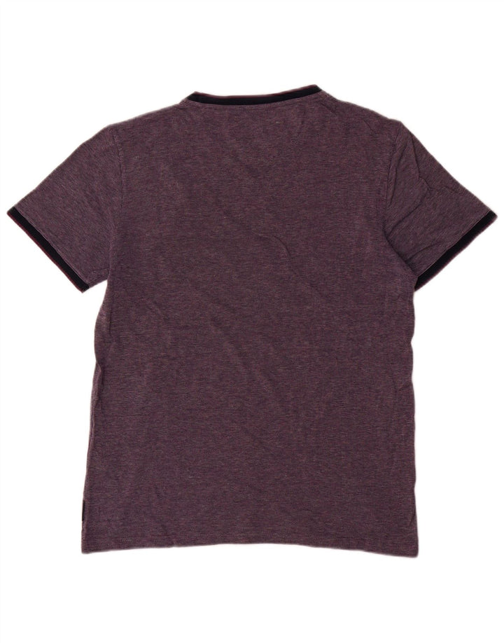 T-shirt da uomo Ted Baker taglia superiore 3 cotone viola medio