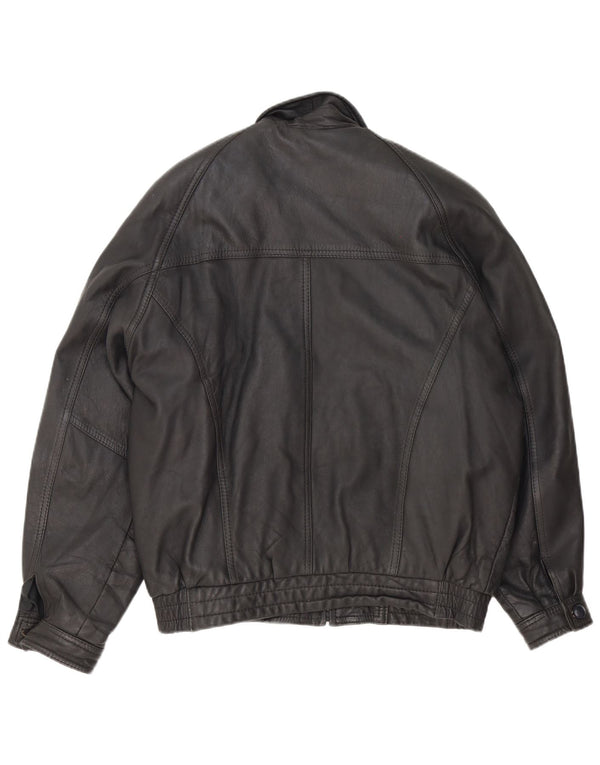 Giacca in pelle da uomo Fatigue UK 40 Large Nera