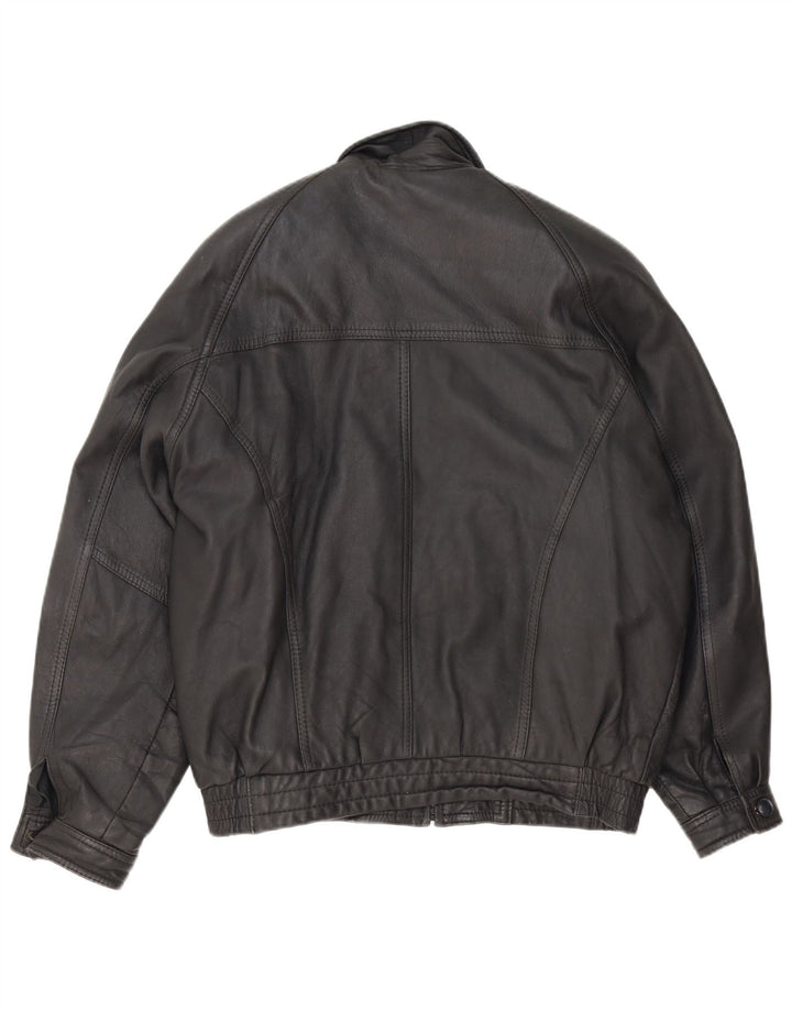 Giacca in pelle da uomo Fatigue UK 40 Large Nera