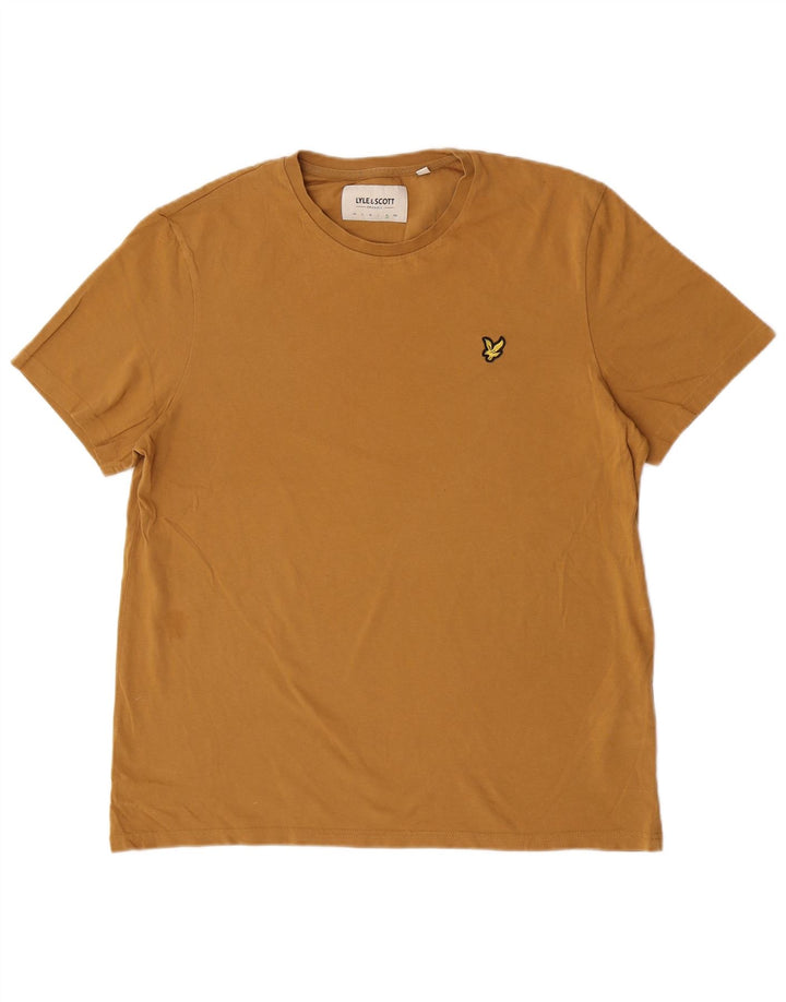 T-shirt da uomo Lyle & Scott Top XL in cotone marrone