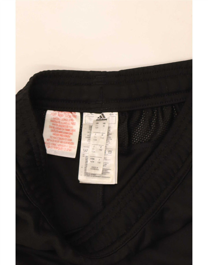 Pantaloni della tuta Adidas Aeroready da ragazzo 11-12 anni in poliestere nero